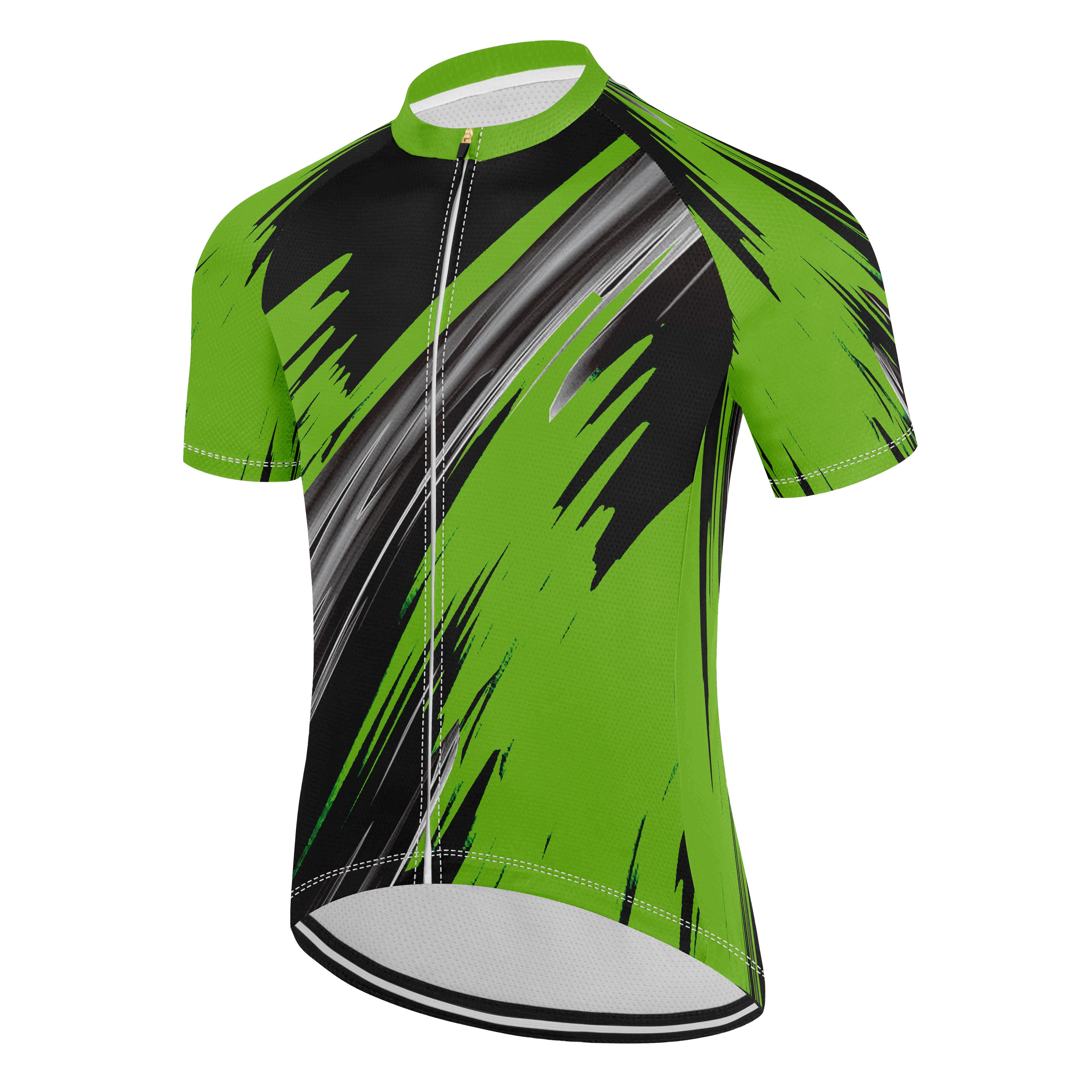 Pánský cyklistiský dres, Frike®, C6, zeleno černá, 2025 Velikost: S