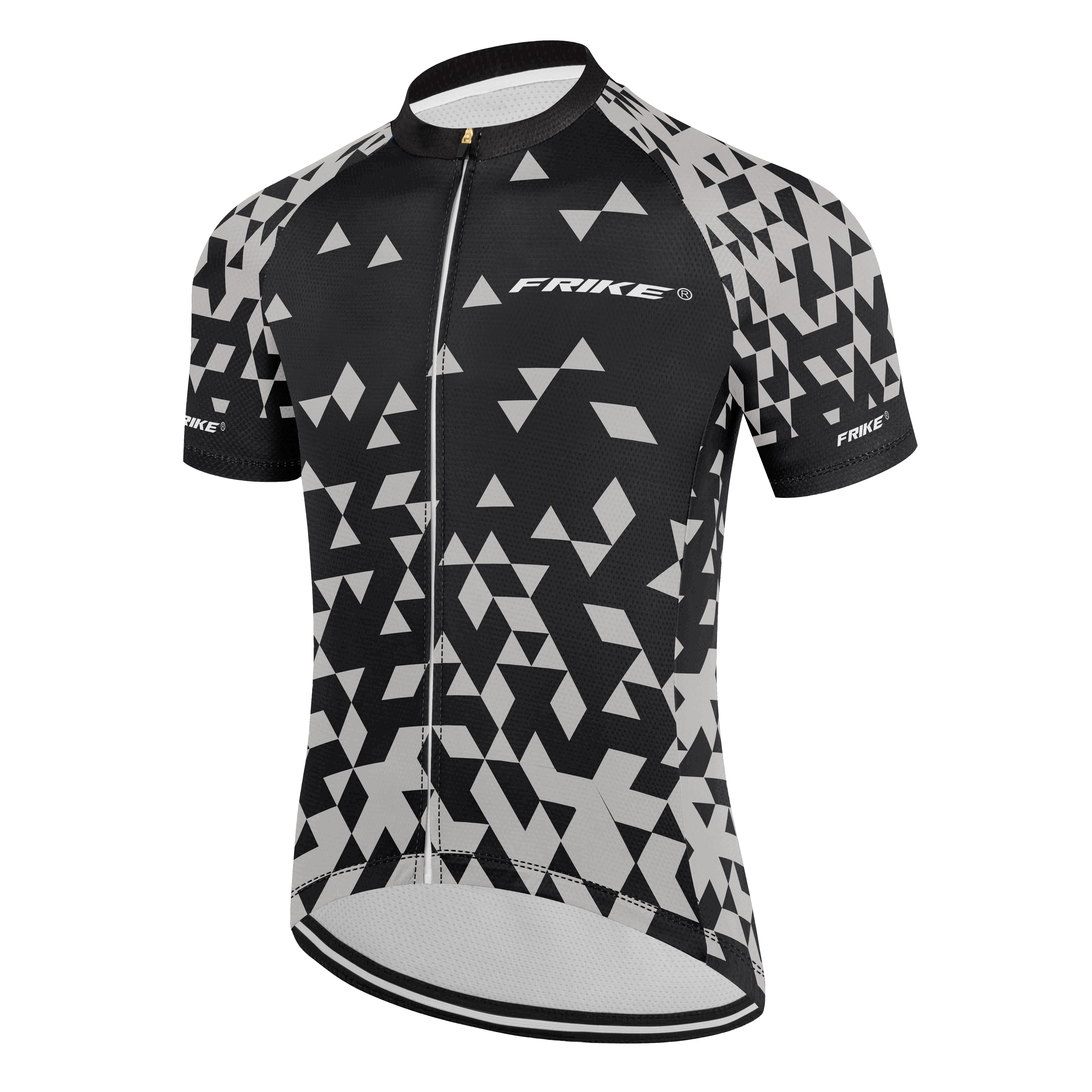Pánský cyklistiský dres, Frike® C9, šedá černá, 2025 Velikost: S