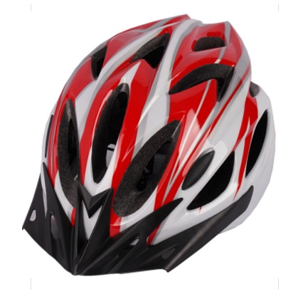 Cyklistická helma, Frike®, A2, červeno bílá, 2025 Velikost přilby: S/M (52-58 cm)