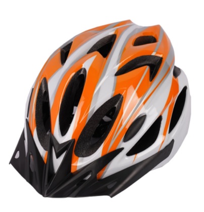 Cyklistická helma, Frike®, A2, oranžová bílá, 2025 Velikost přilby: M/L (57 - 62 cm)