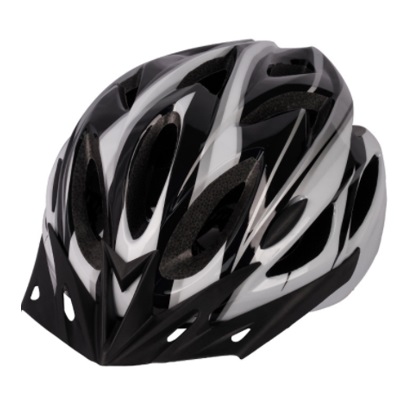 Cyklistická helma, Frike®, A2, černá bílá, 2025 Velikost přilby: M/L (57 - 62 cm)