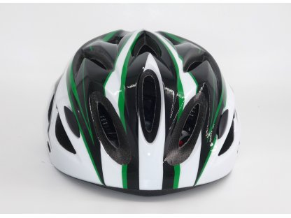 Cyklistická helma, Frike®, A2, černá zelená bílá, 2023