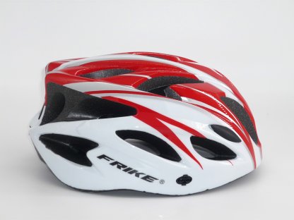 Sportovní cyklistická helma na kolo Frike® červeno bílá