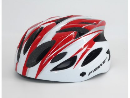 Cyklistická helma, Frike®, A2, červeno bílá, 2023