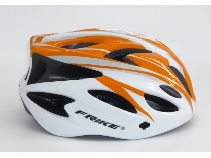 Cyklistická helma, Frike®, A2, oranžová bílá, 2023