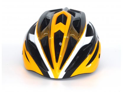 Cyklistická  helma,  Frike®, A3 LED, oranžová černá, 2023 