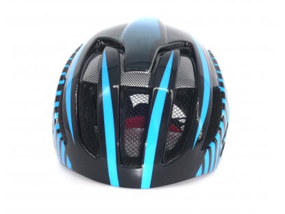 Cyklistická helma,  Frike®, A4 LED, modrá černá, 2023
