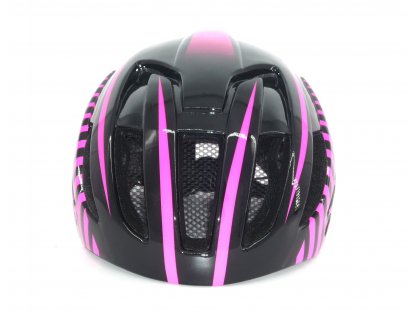 Cyklistická helma,  Frike®, A4 LED, růžová černá, 2023
