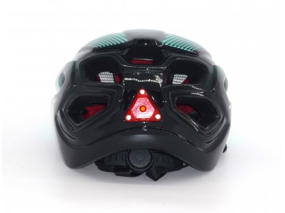 Cyklistická helma,  Frike®, A5 LED, zelená černá, 2023