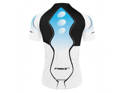 Dámský cyklistický dres, Frike®, B11, bílá modrá černá, 2023
