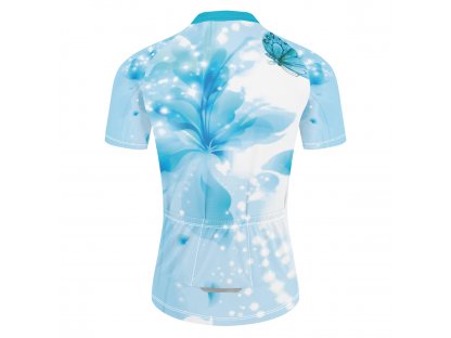 Dámský cyklistický dres, Frike®, B9, bílá modrá, 2023