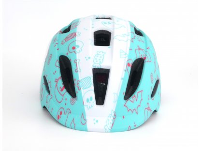 Dětská cyklistická helma,  Frike®, A9, zeleno bílá, 2023