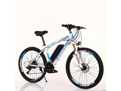 FRIKE, Elektryczny rower górski, Basic, 14",24", niebiesko-biały, 2022