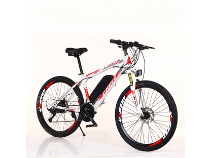 FRIKE, Elektryczny rower górski, Basic, 18", 27,5", czerwono-biały, 2022