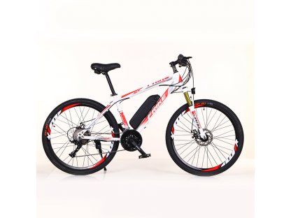 FRIKE, Elektryczny rower górski, Basic, 18", 27,5", czerwono-biały, 2022