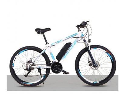 Elektryczny rower górski FRIKE 26" MT 200 biało-niebieski