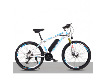 Elektryczny rower górski FRIKE 26" MTS 200 niebiesko-biały
