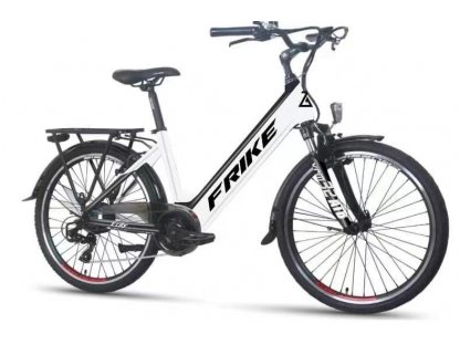FRIKE, Electric mountain bike, Basic City, 26", gray black, 2024