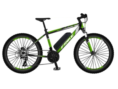 FRIKE, Horský elektrobicykel, Easy, 27,5", zeleno čierna, 2024