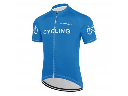 Pánský cyklistiský dres, Frike®, C14, modrá, 2023
