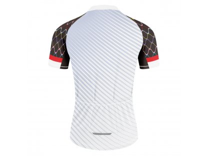 Pánský cyklistiský dres, Frike®, C15, bílá černá, 2023