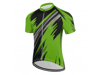 Pánský cyklistiský dres, Frike®, C6, zeleno černá, 2023