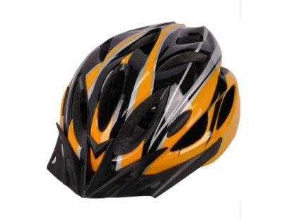 Sportovní cyklistická helma na kolo Frike® oranžová černá