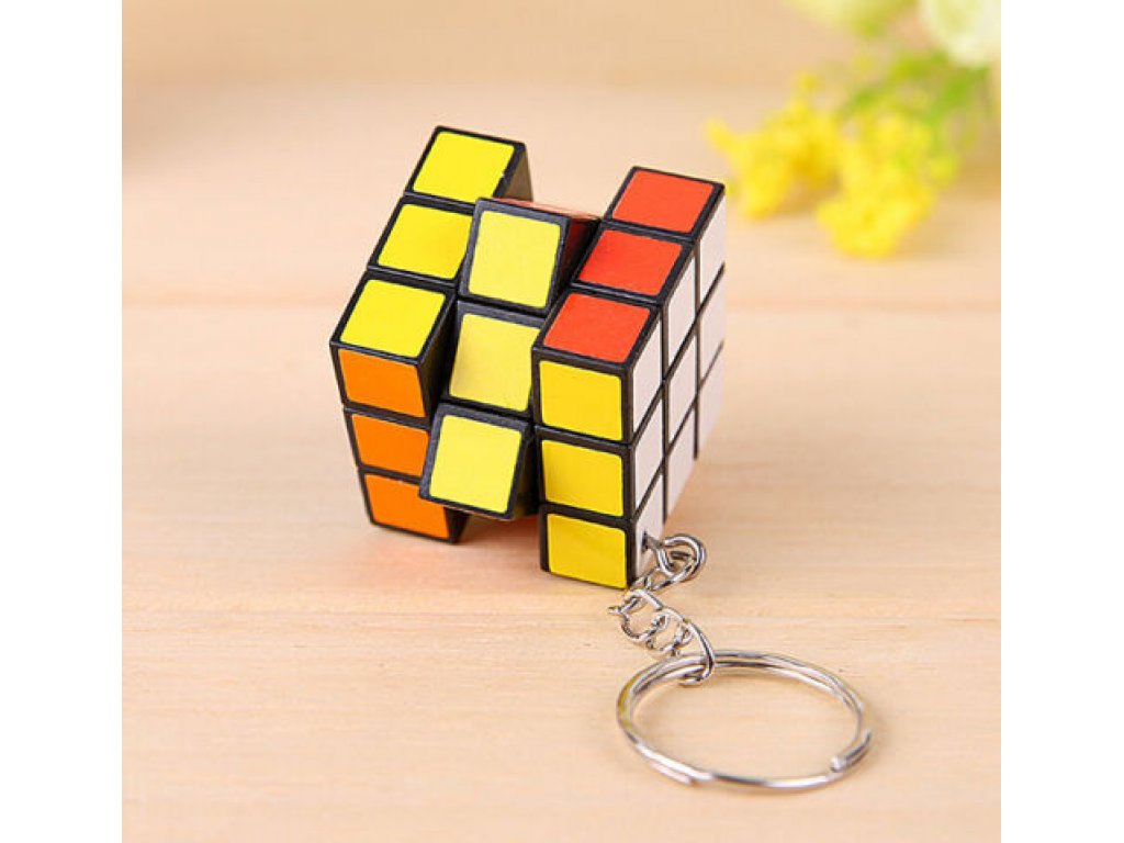 Přívěsek na klíče - Rubikova kostka