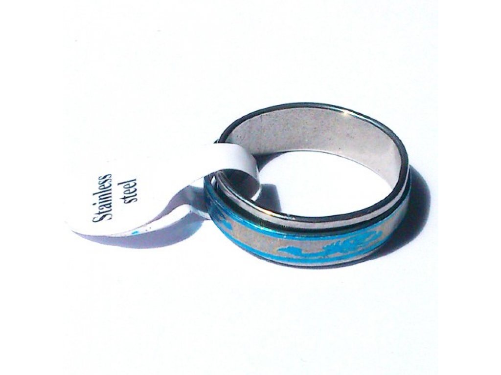 Prsten R-027 s motivem štír modrý