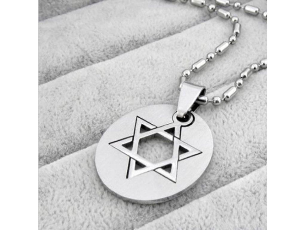 Židovská hvězda  s destičkou