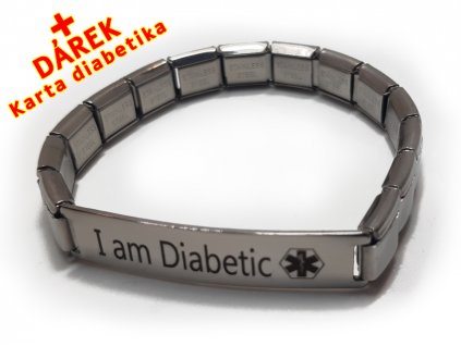 Náramek - Jsem Diabetik 2 - natahovací