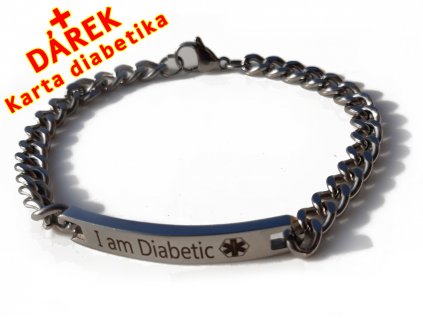 Náramek - Jsem Diabetik - 8 mm 2