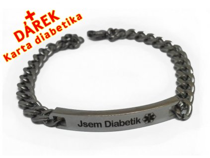 Náramek - Jsem Diabetik - 8 mm