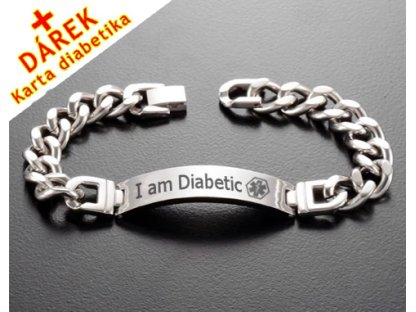 Náramek - Jsem Diabetik - 12 mm