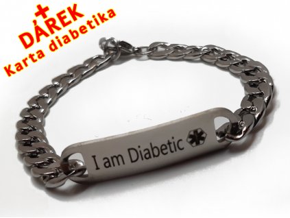 Náramek - Jsem Diabetik - vhodný i pro dítě