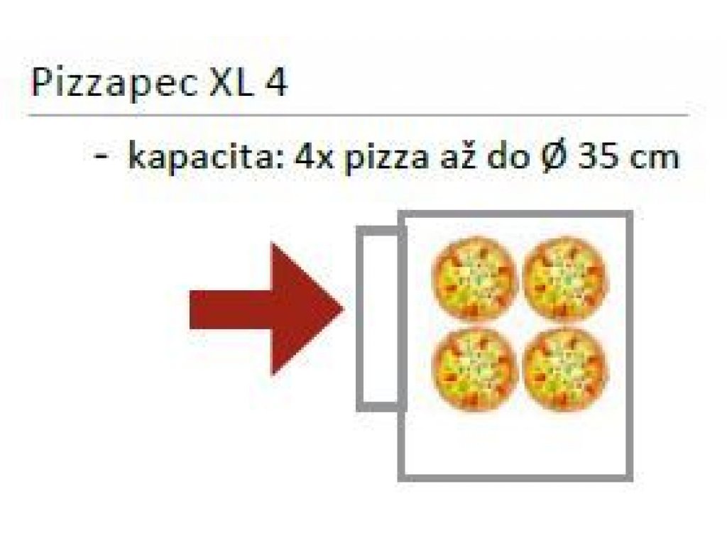 Pizza pec EKO 4 x pr. 35 cm