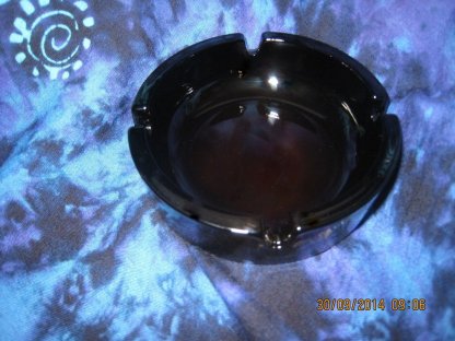 Popelník černé hrubé sklo 10 cm Pasabahce