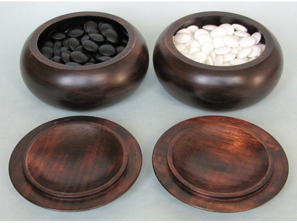 Wooden Bowls - extra dark, for stones up to 10 mm thick