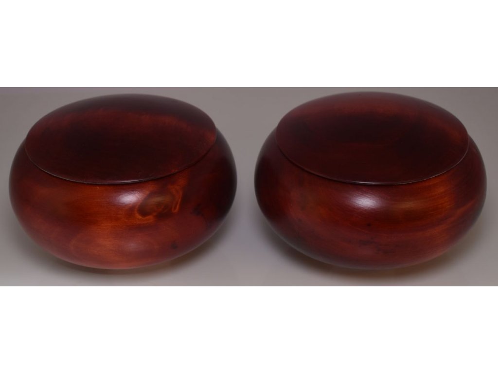 Wooden Bowls - dark red, for stones up to 9 mm thick
