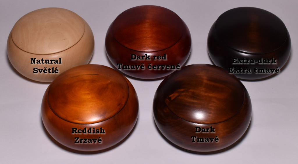  Wooden Bowls - dark, for stones up to 10 mm thick