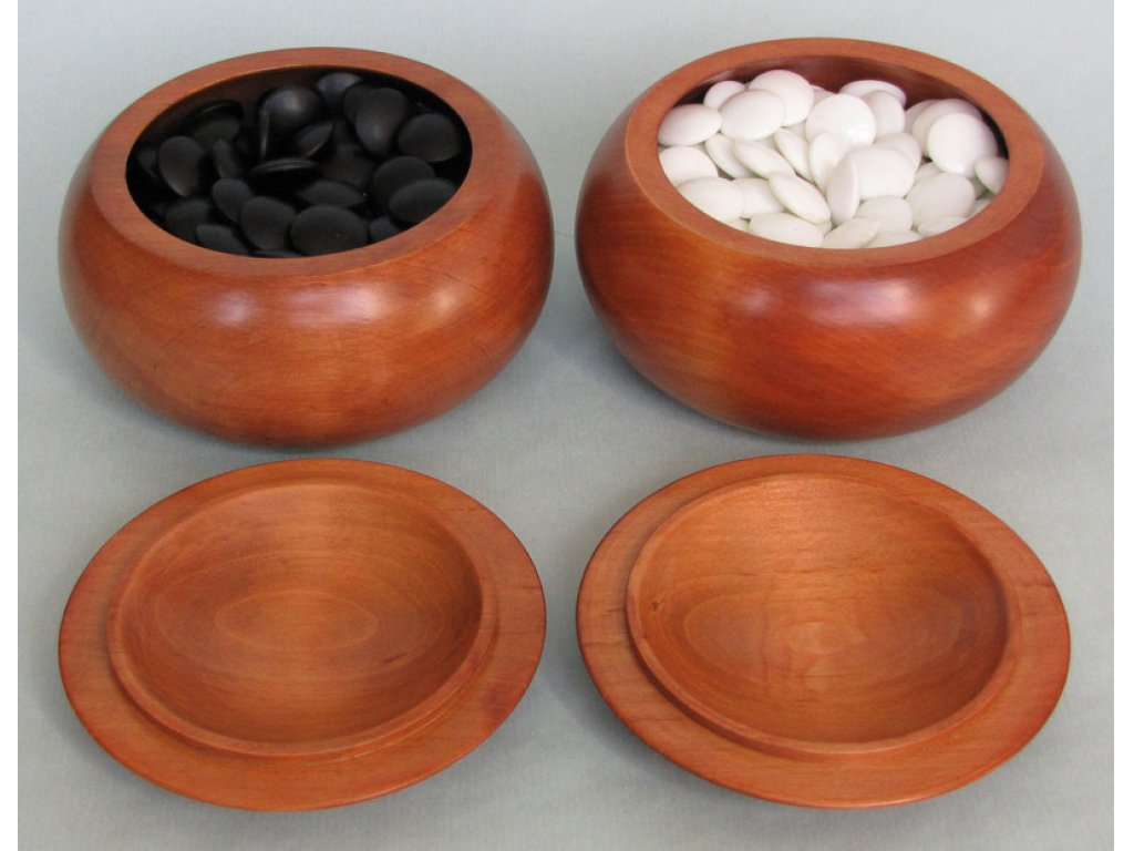 Wooden Bowls - reddish, for stones up to 10 mm thick