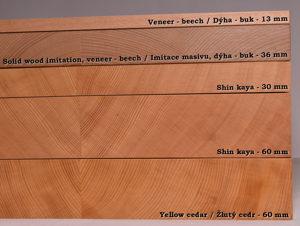 Exkluzivní deska ze dřeva shin-kaya 19x19, 30 mm
