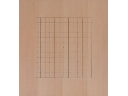 Dřevěná deska vcelku, oboustranná 19x19 + 13x13 (velká+střední)