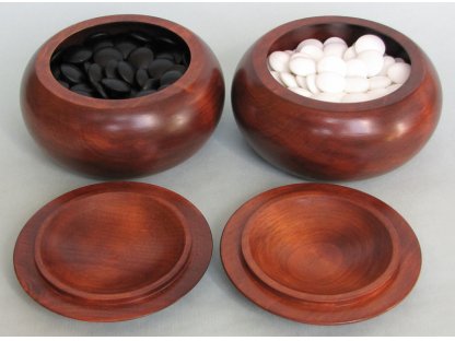 Wooden Bowls - dark red, for stones up to 9 mm thick