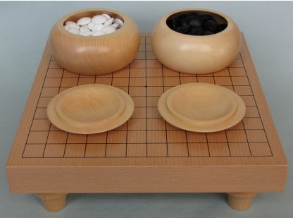 Table Go Set 13x13 (natural bowls) 2