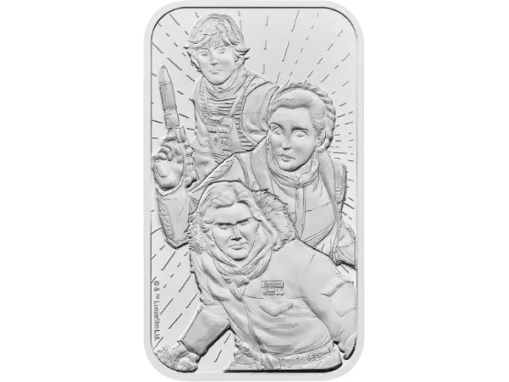 1 oz Star Wars Light Side Silver Bar | Královská mincovna