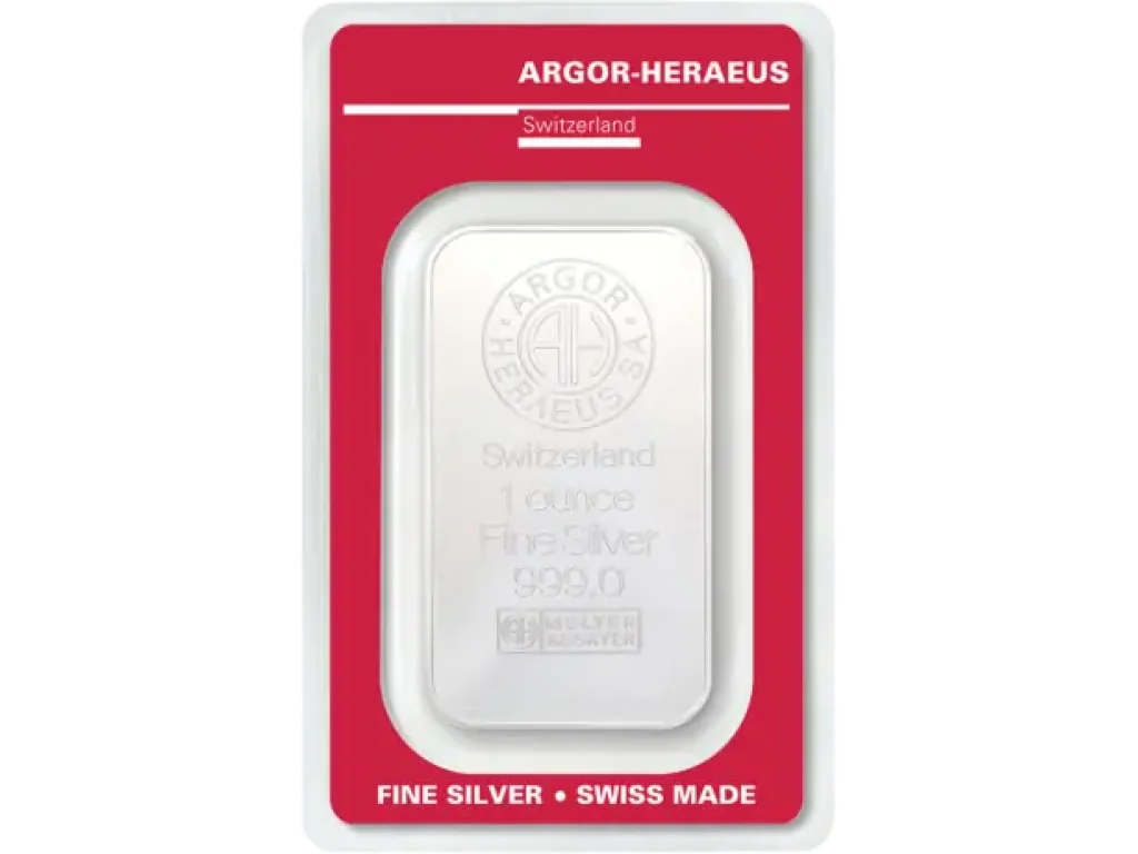 1 oz stříbrný slitek | Argor-Heraeus