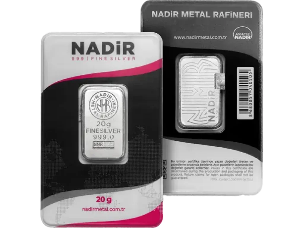 1 oz stříbrný slitek | Nadir Metal Rafineri
