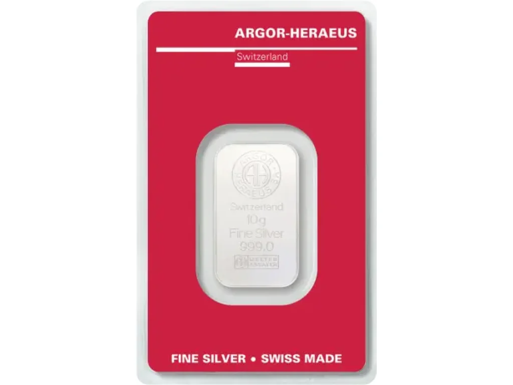 10g stříbrný slitek | Argor-Heraeus