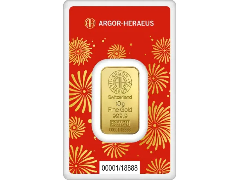  Argor-Heraeus zlatý slitek 10 g  Rok Hada 2025